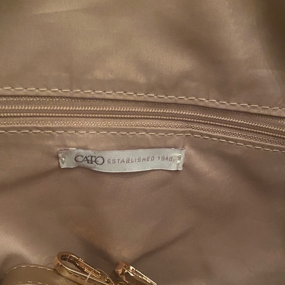 New Tan and White Plaid Handbag - Picture 2 of 6